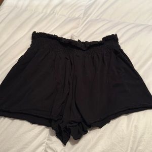 Black stretchy shorts